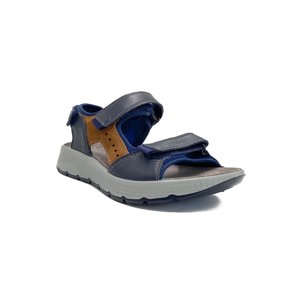 ara herresandal Elio Blue/Cognac