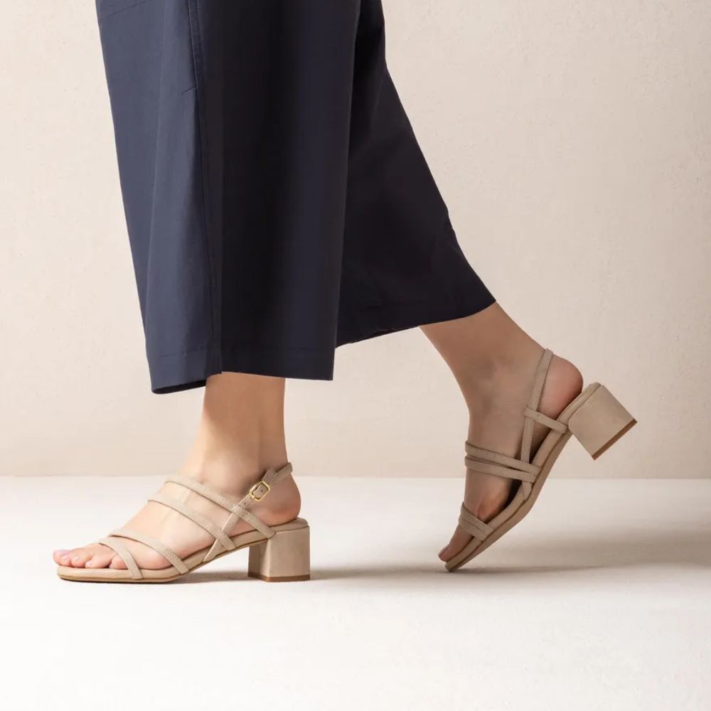 Unisa Festsandal m/tynde remme Skin