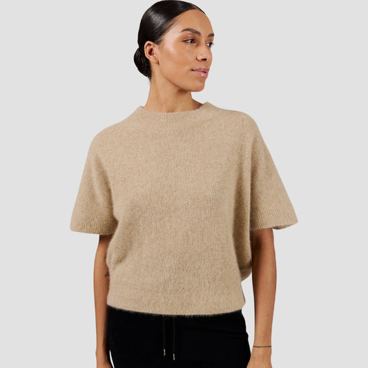 Six Ames Vaskebjørnsstrik Doanna Beige Melange