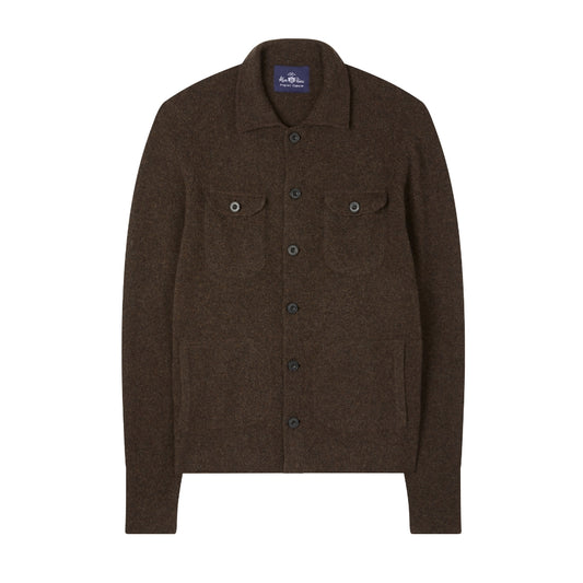 Alan Paine Ferndale Explorer Knitted Shirt Cocoa