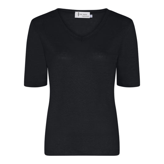 Tif Tiffy LinenTT V-Neck Black