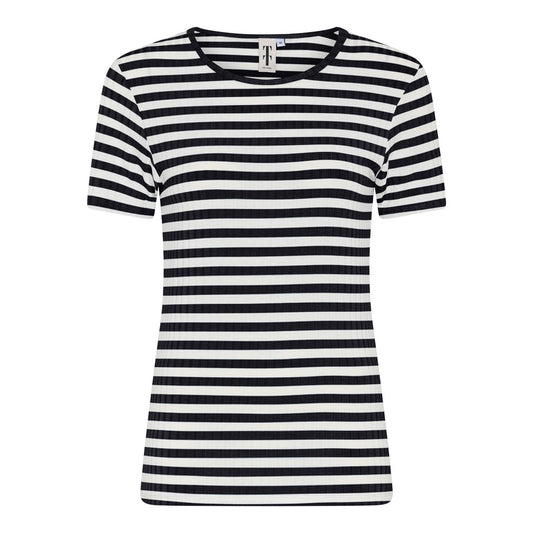 Tif Tiffy Janett TT SS Small Stribet T-shirt Stribet Navy/White