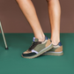 WODEN Sneaker Ronja Dark Olive/Orchid