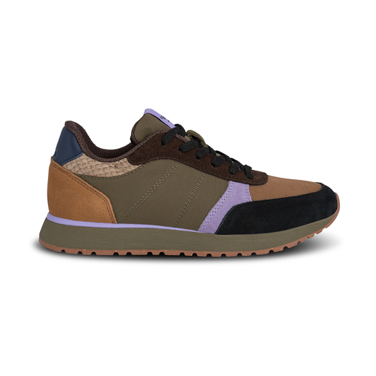 WODEN Sneaker Ronja Dark Olive/Orchid