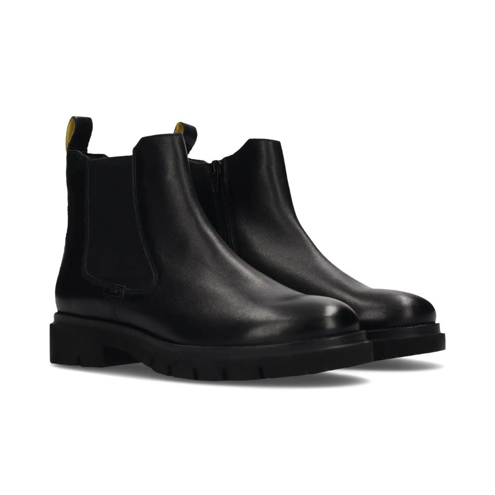 Salamander Dame Støvle m/elastik og lynlås Black