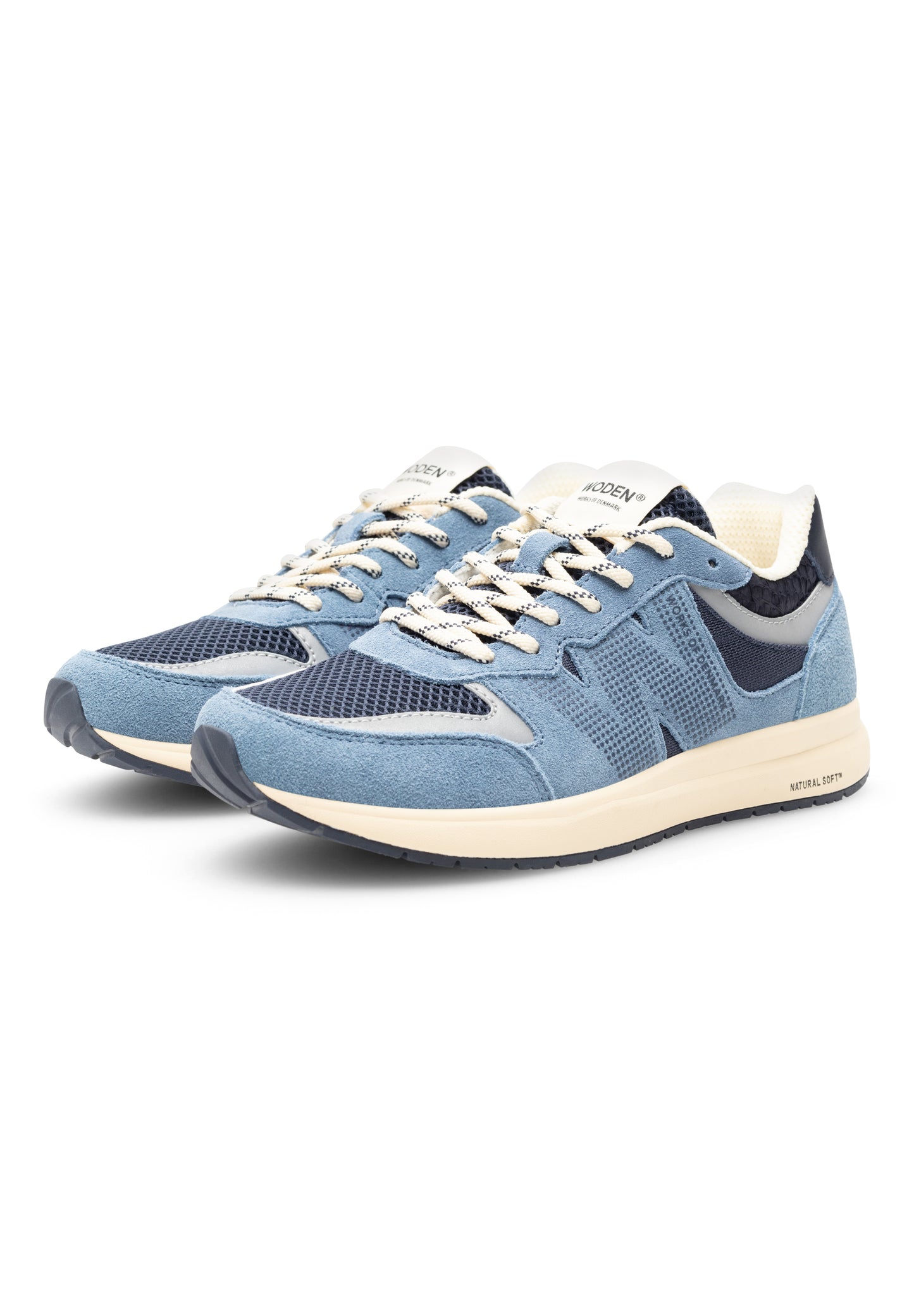 Woden Sneaker Rigmor Open Mesh Old Denim Multi