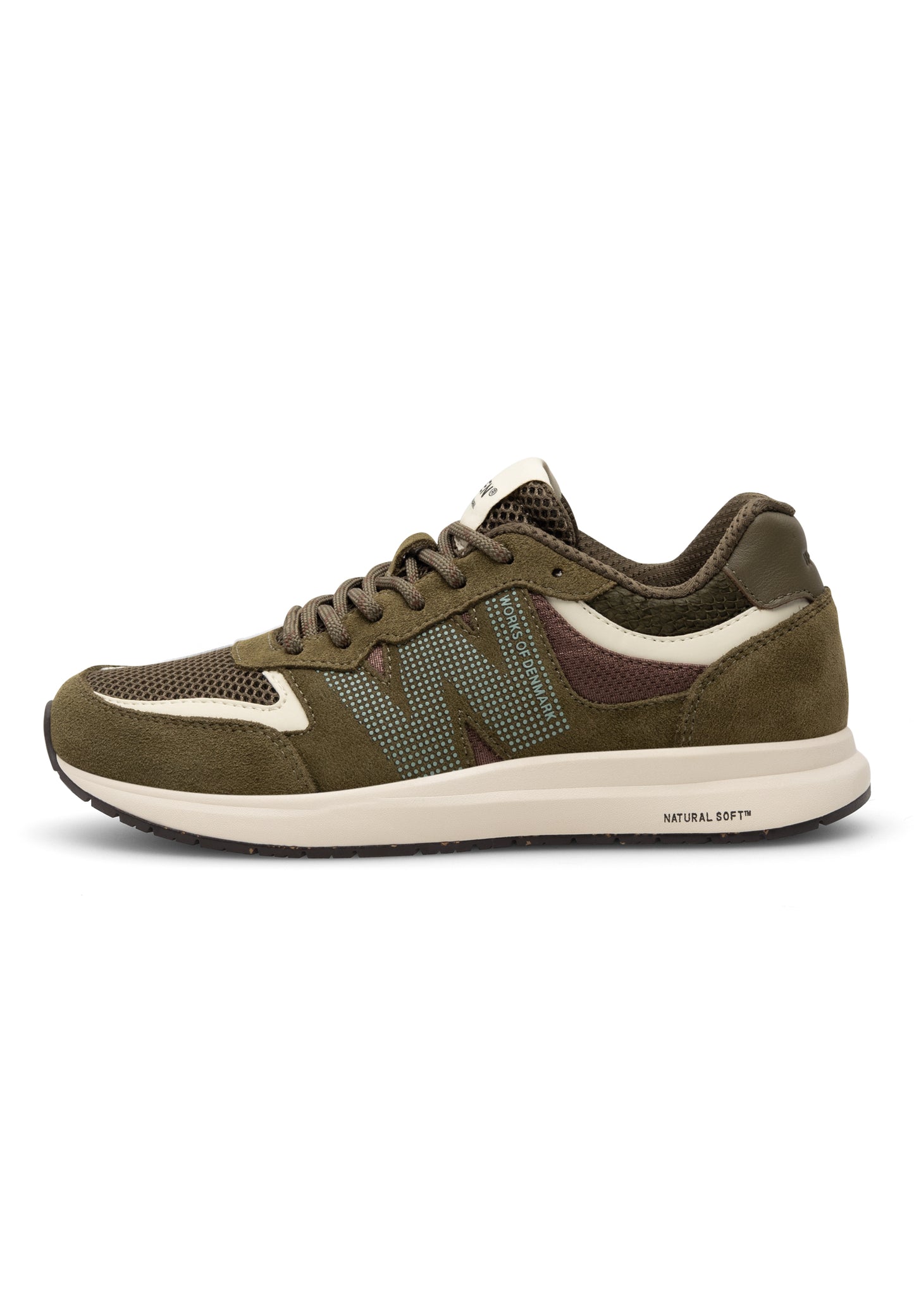 WODEN Sneaker Rigmor Open Mesh Dark Olive Multi