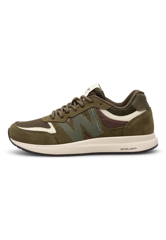 WODEN Sneaker Rigmor Open Mesh Dark Olive Multi