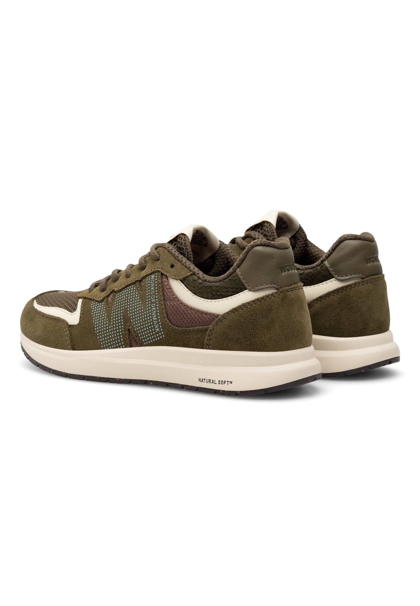 WODEN Sneaker Rigmor Open Mesh Dark Olive Multi