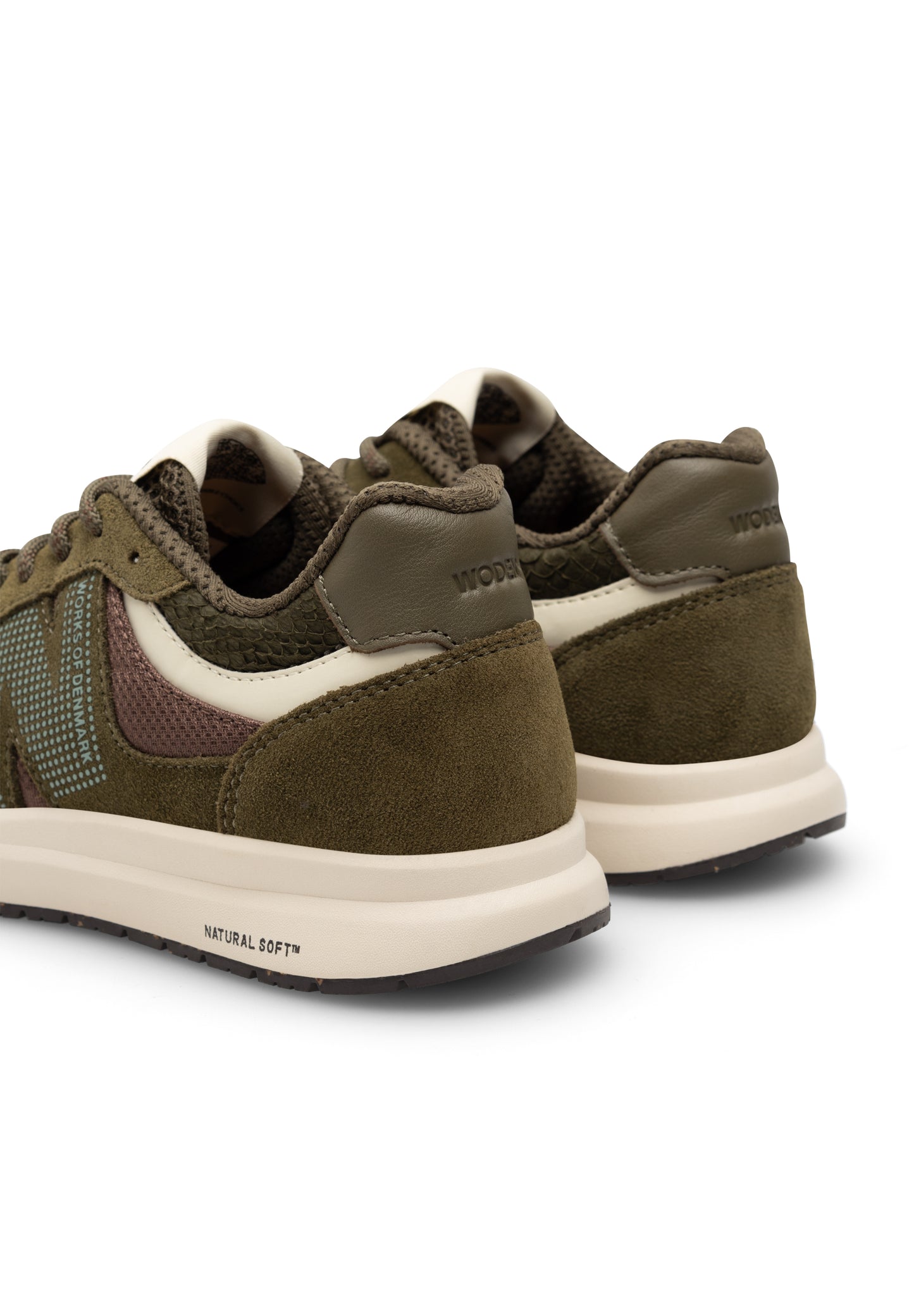 WODEN Sneaker Rigmor Open Mesh Dark Olive Multi