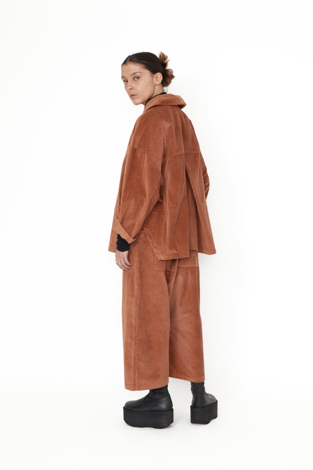SORT AARHUS FIRMEN Velvet Blazer Spice