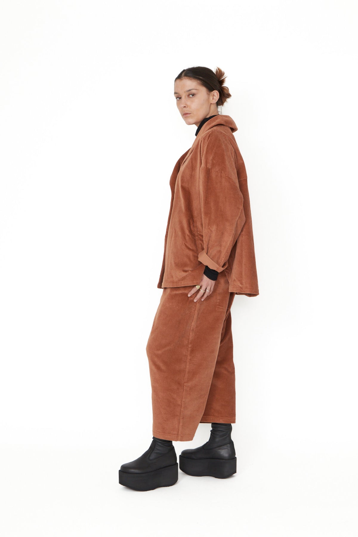 SORT AARHUS FIRMEN Velvet Blazer Spice