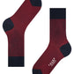 Falke Herrestrømper Fine Shadow Navy/Red
