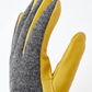 Hestra Herre Handsker Deerskin Wool Tricot Charcoal/Natural yellow