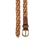 RE:DESIGNED Bælte Flet Hazel Walnut/Sand
