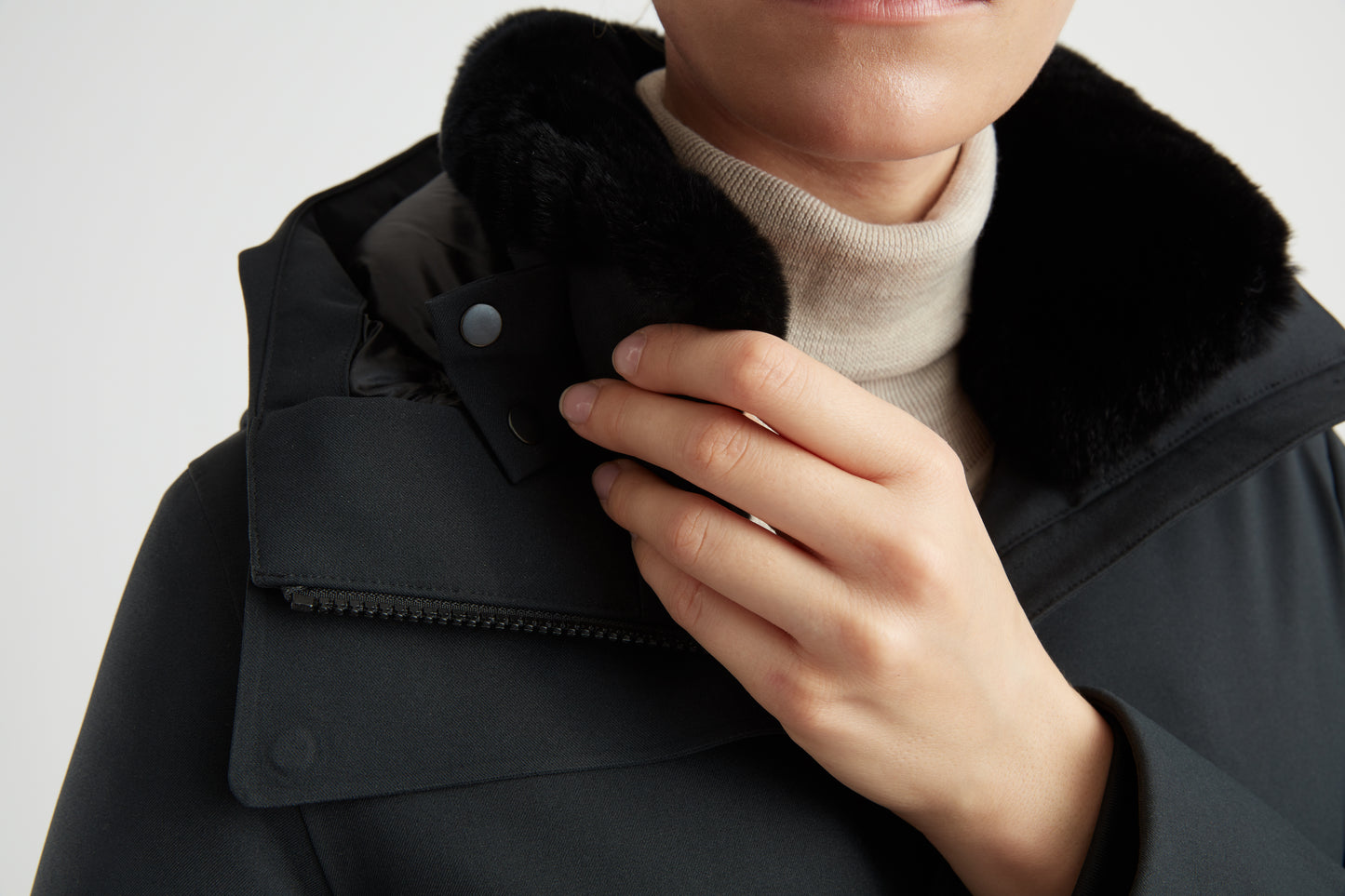 UBR White Heat Parka Black