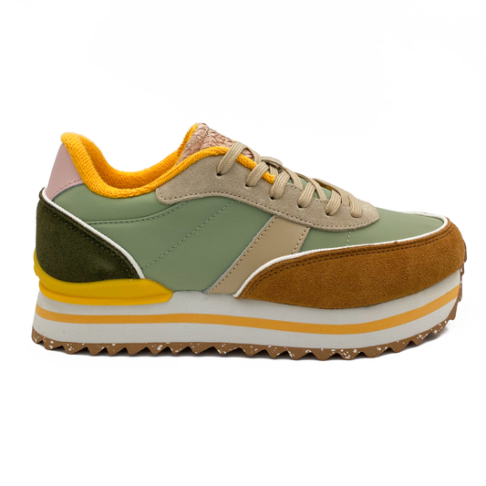 Woden Sneaker Nellie II Plateau Algae