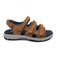new feet sandal m/3 velcro Olie Skind Tanned