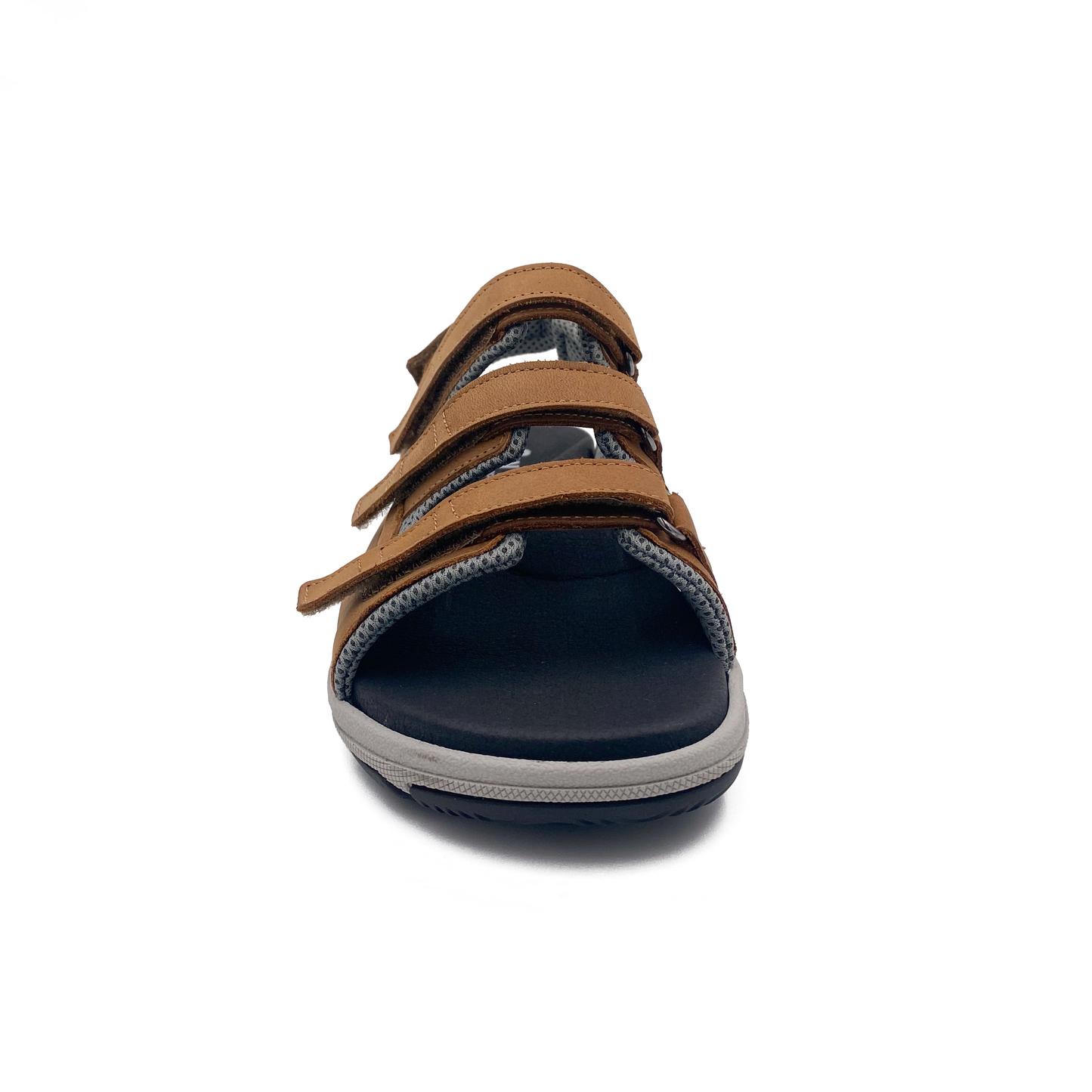 new feet sandal m/3 velcro Olie Skind Tanned