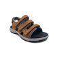 new feet sandal m/3 velcro Olie Skind Tanned