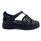 New Feet Sandal m/hælkappe 2 velcro Sort