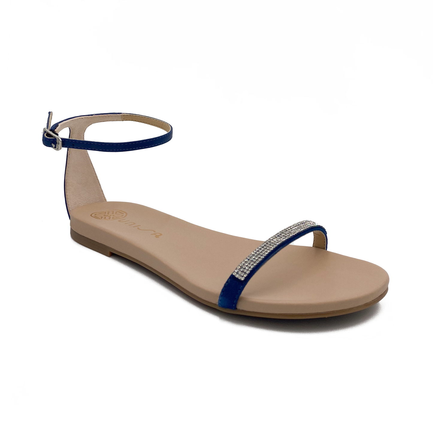 UNISA sandal med glimmer rem Clemen Tinta