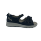new feet sandal m/ hælkappe og 3/velcro black