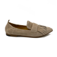 Pomme D'or Loafer m/spids og fryns Camel
