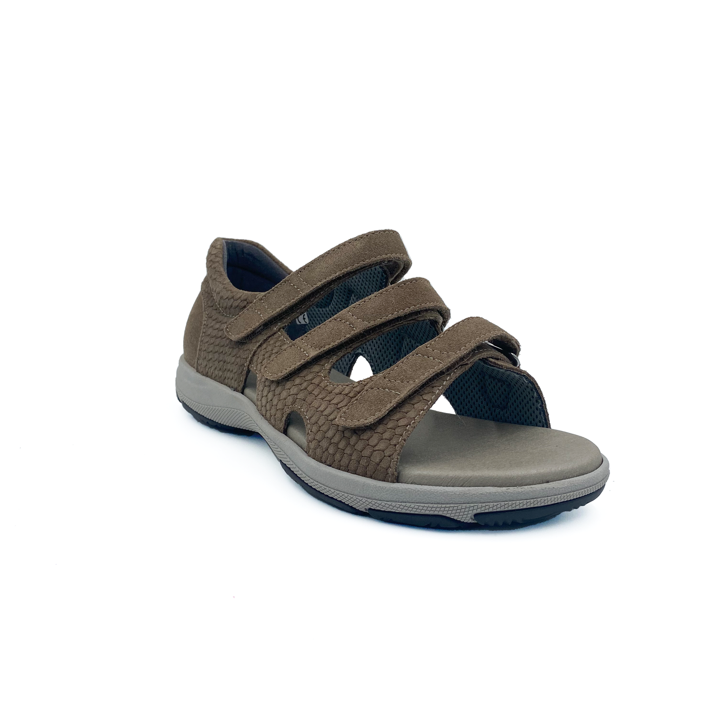 new feet sandal m/hælkappe og 3 velcro sand