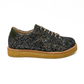 Angulus Snøresko Dark Green Glitter