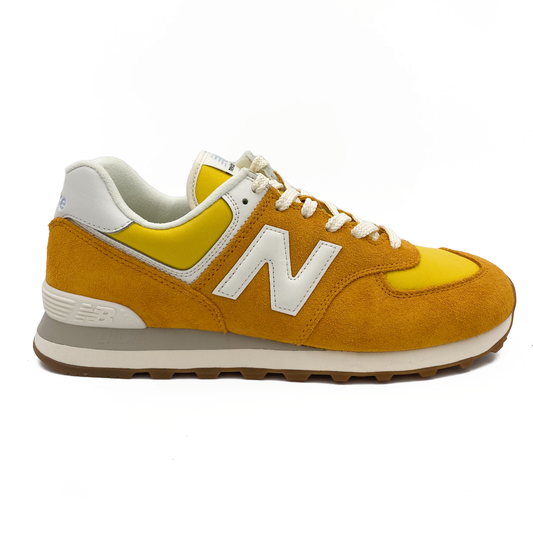 New Balance Sneaker 574 Yellow/White