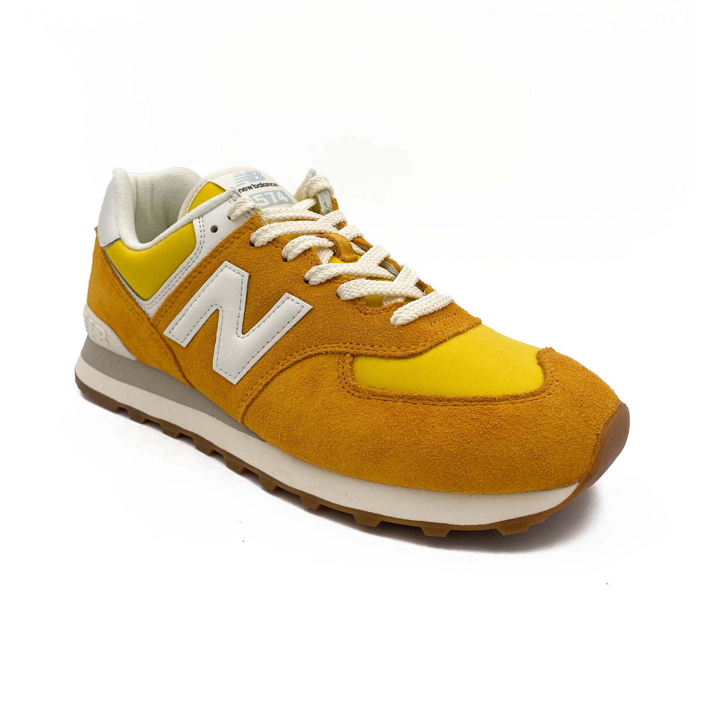 New Balance Sneaker 574 Yellow/White