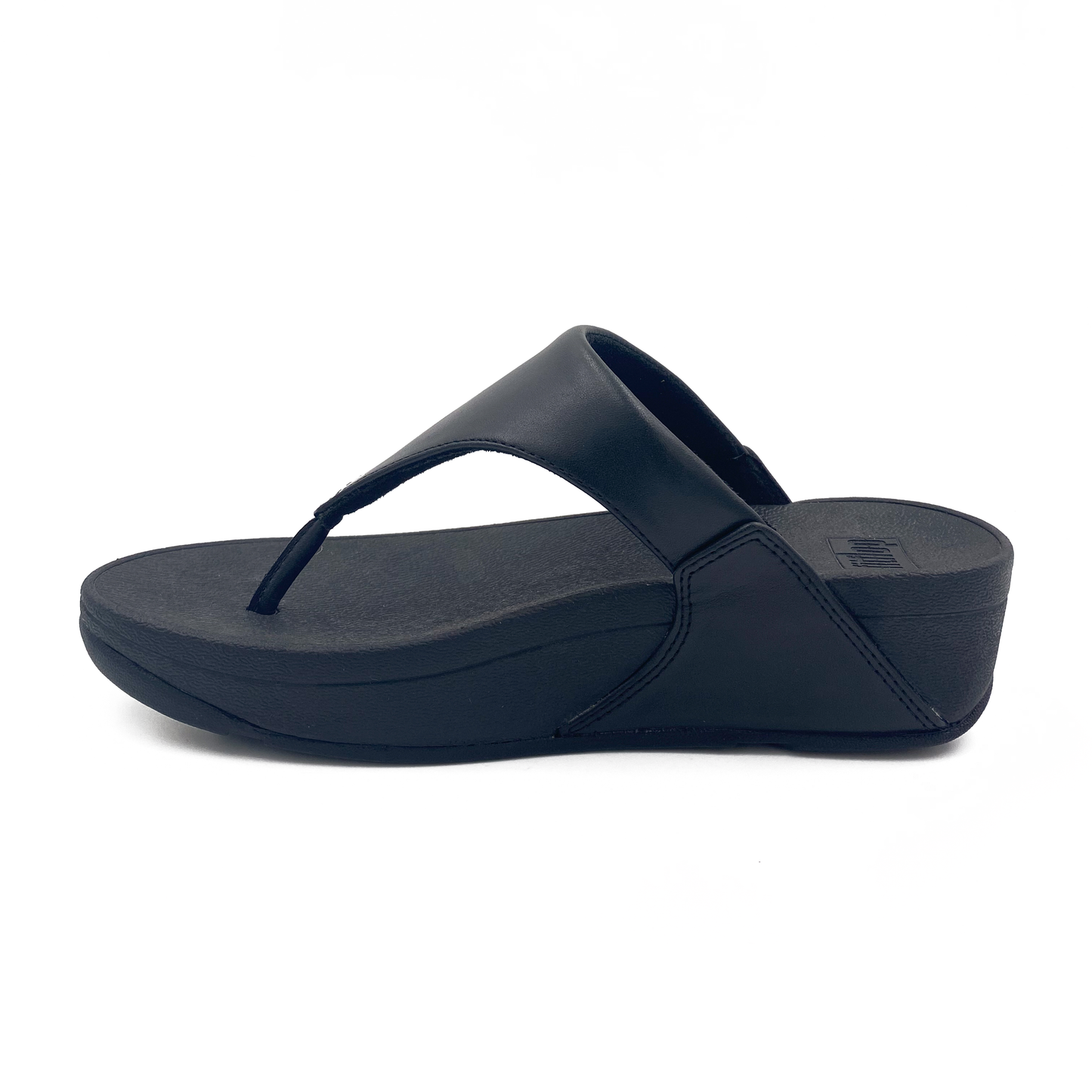 fitflop sandal Lulu Toepost Black Leather